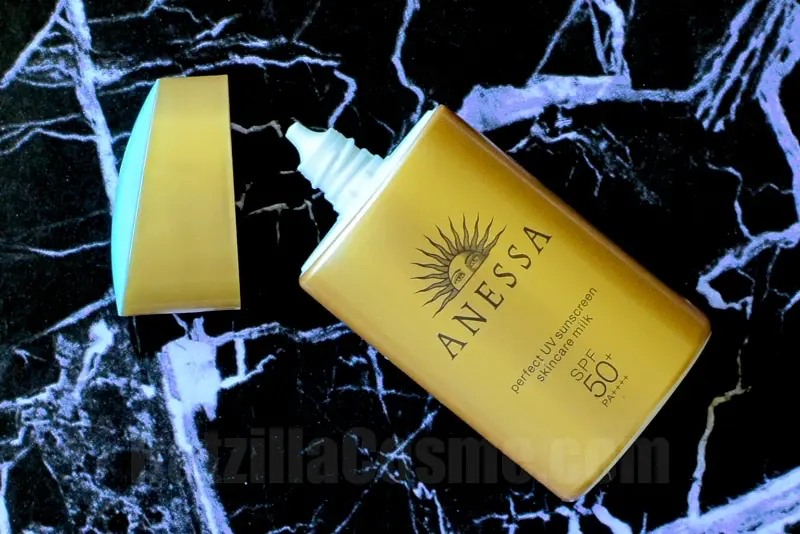 Best Pick ANESSA Perfect UV Sunscreen Skincare Milk (open)