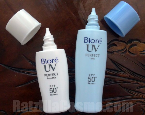 Best Pick Biore UV Perfect Milk vs Face Milk (2015 formula)