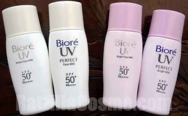Best Pick Biore UV Perfect Sunscreen Line (2014 & 2015)