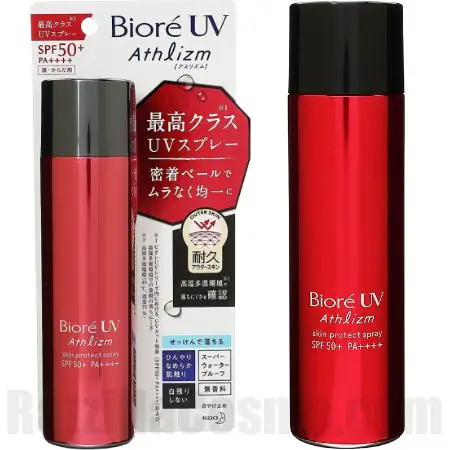 Biore UV Athlizm Skin Protect Spray, 90g SPF50+ long-wearing Japanese aerosol sunscreen