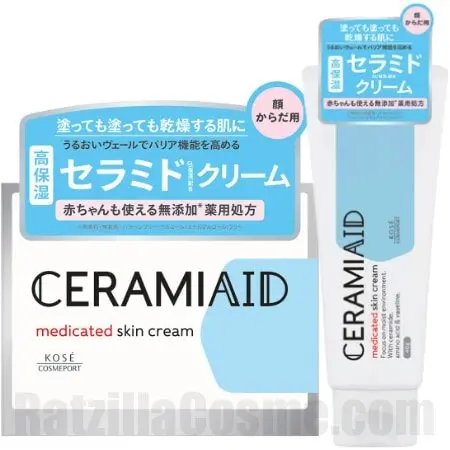 CERAMIAID Medicated Skin Cream, Japanese moisturiser cream for severely dry, sensitive skin