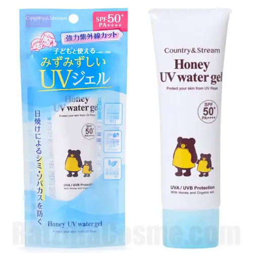 Country & Stream Honey UV Water Gel 50+ (2023 Formula) カントリー&ストリーム UVウォータリージェル50+ II