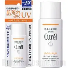 Curel Day Barrier UV Protection Milk, SPF50+ Japanese mineral sunscreen for dry sensitive skin