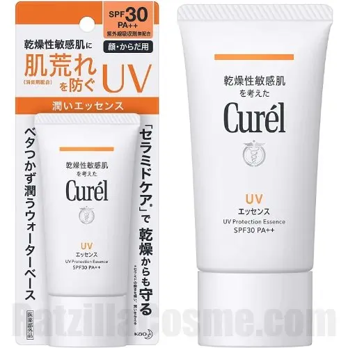 Curel UV Protection Essence (2021 Formula), SPF30 Japanese sunscreen for dry sensitive skin
