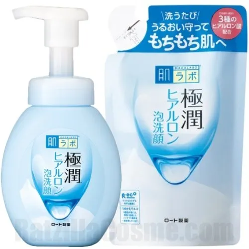 ROHTO Hada-Labo Gokujyun Hyaluronic Acid Bubble Face Wash (2022 formula)