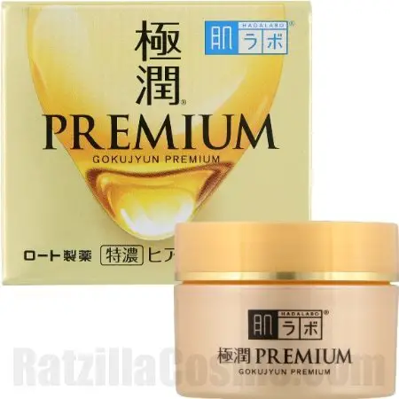 ROHTO Hada-Labo Gokujyun Premium Hyaluronic Acid Cream (2020 Formula), Japanese face cream for ultra-dry skin
