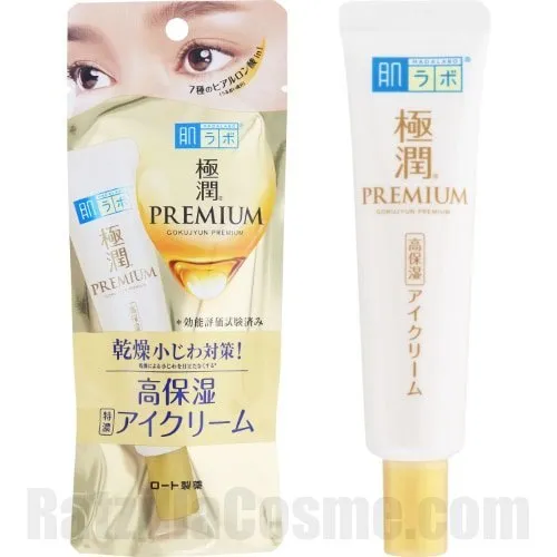 Rohto Hada-Labo Gokujyun Premium Hyaluronic Acid Eye Cream, a Japnese eye cream