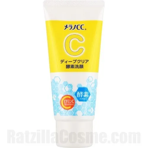 Rohto Melano CC Deep Clear Enzyme Face Wash, a Japanese clensing foam with enzymes and vitamin C