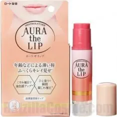 Mentholatum AURA the LIP, 4.2g tinted Japanese lip balm stick for lips with signs of ageing