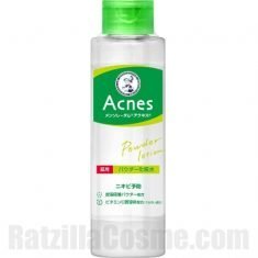 Mentholatum Acnes Powder Lotion (2020 formula), 180ml acne-preventing Japanese toner for oily skin