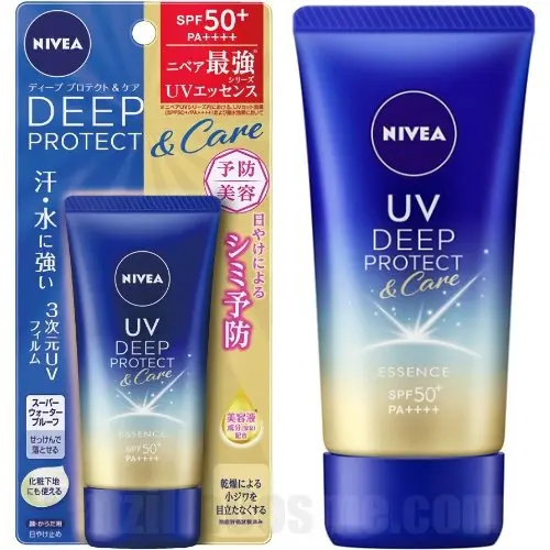 NIVEA UV Deep Protect & Care Essence, anti-ageing Japanese sunscreen