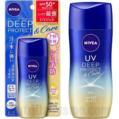 NIVEA UV Deep Protect & Care Gel, anti-ageing Japanese sunscreen gel