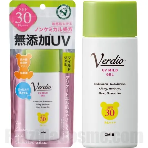 Verdio UV Mild Gel, chemical-free Japanese sunscreen gel for sensitive skin